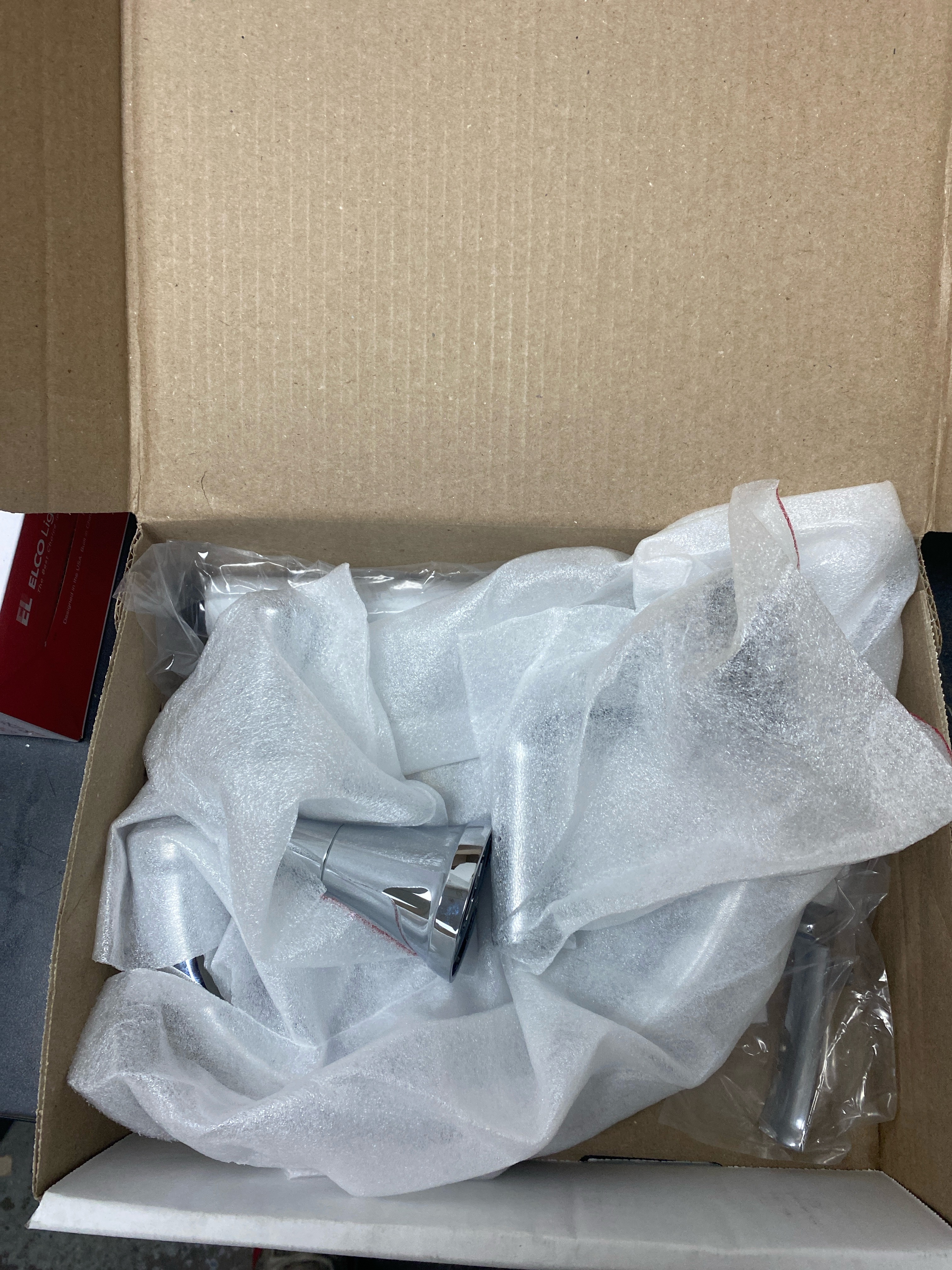 Actual inventory photograph: Delta T4733 Kayra Deck Mounted Roman Tub Filler with Built-In Diverter - Includes Hand Shower - Chrome