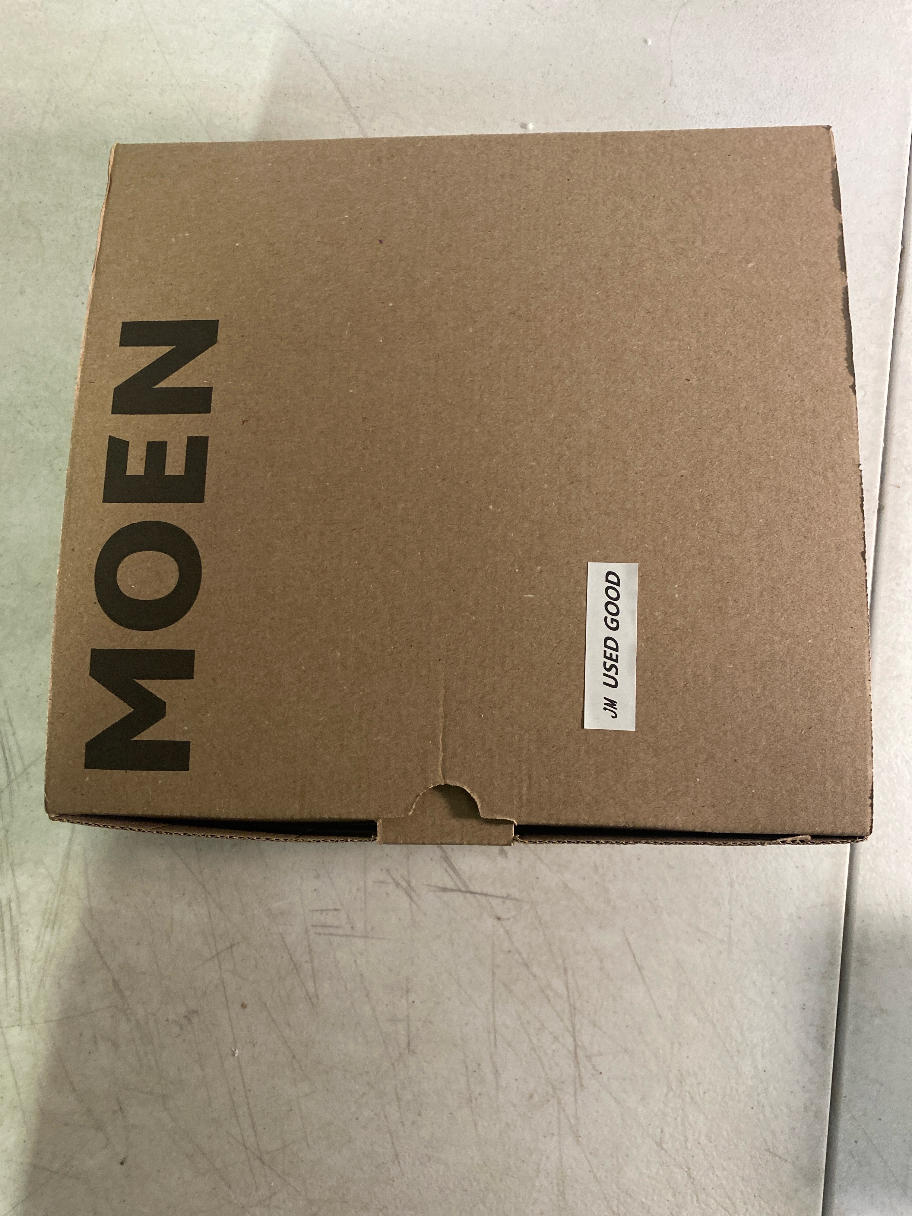 Actual inventory photograph: Moen UT2283EPBN Dartmoor Tub and Shower Trim Package with 1.75 GPM Single Function Shower Head - Brushed Nickel