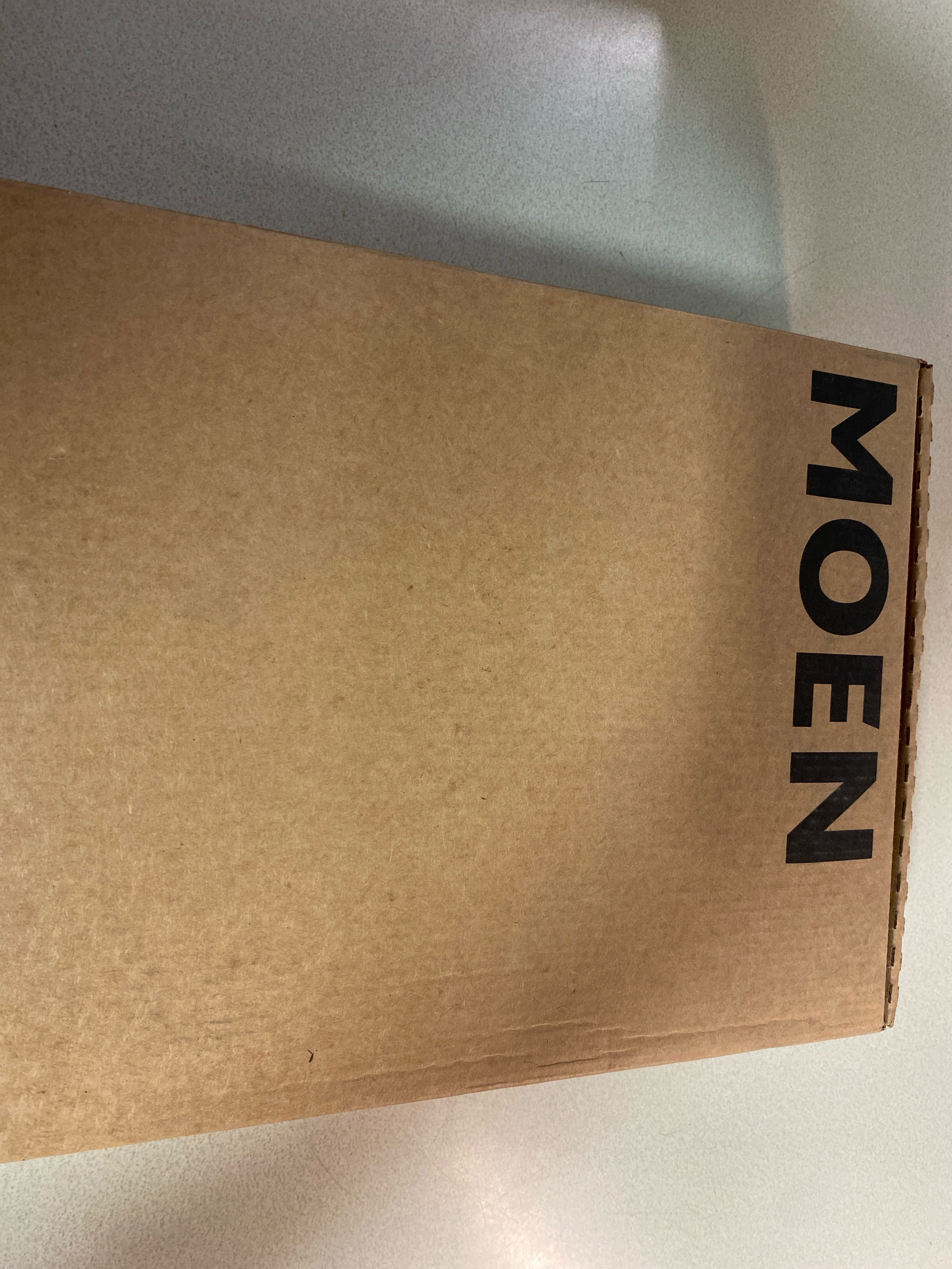 Actual inventory photograph: Moen TS6731BN 90 Degree 1.2 GPM Wall Mounted Widespread Bathroom Faucet - Brushed Nickel