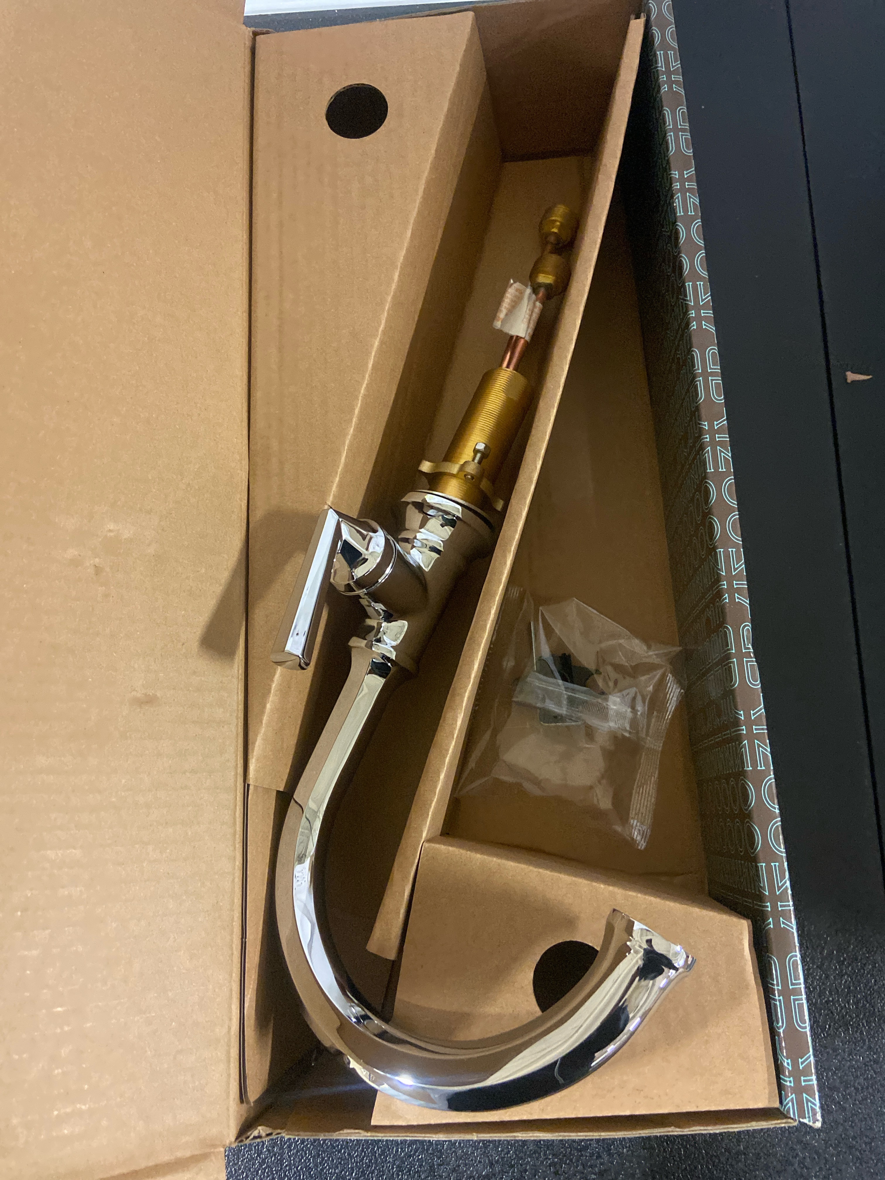 Actual inventory photograph: Brizo 65065LF-PC Beauclere 1.2 GPM Single Hole Bathroom Faucet - Less Drain Assembly - Chrome