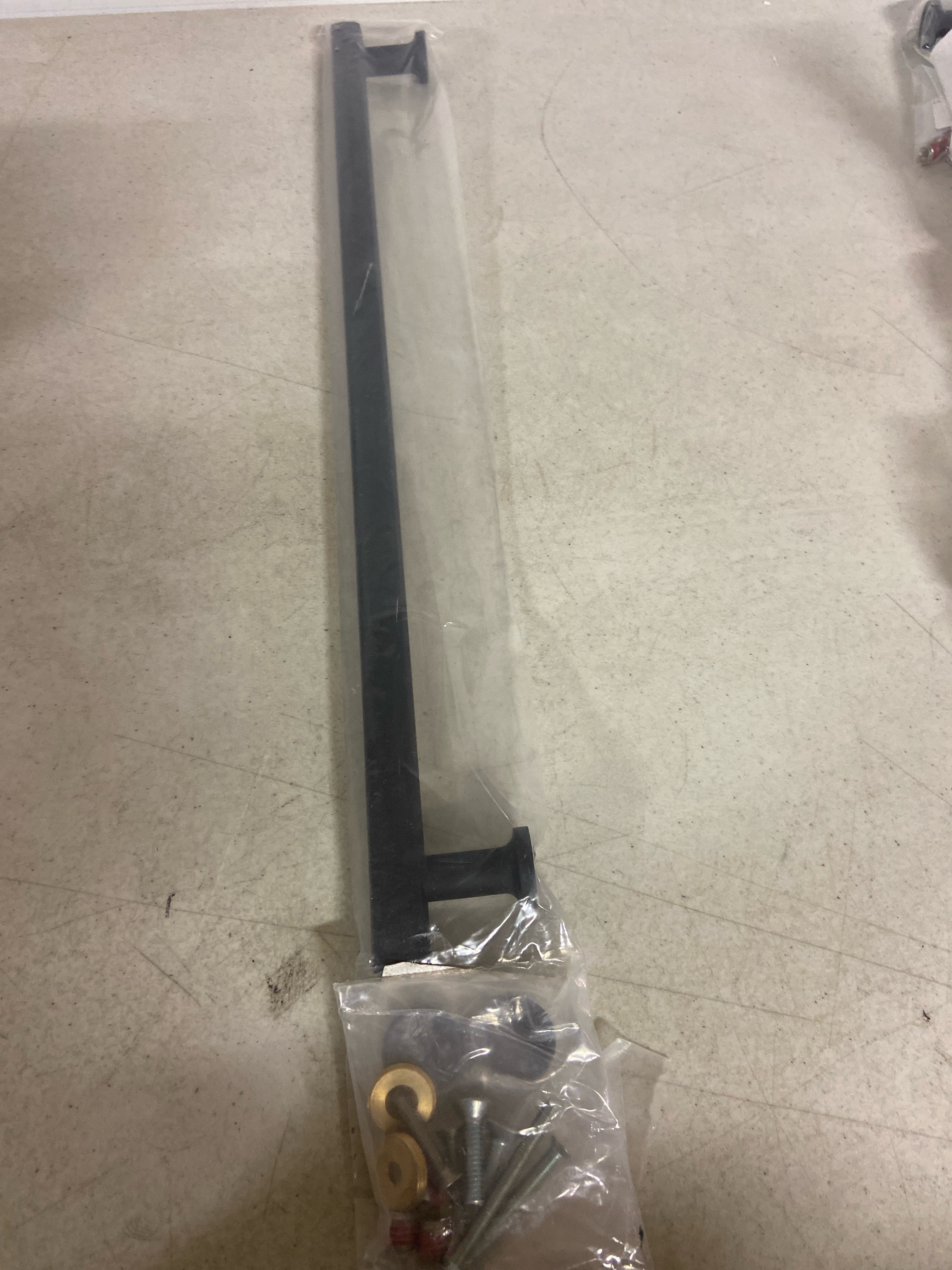 Actual inventory photograph: Emtek 87002US26 Freestone 18 Inch Center to Center Bar Appliance Pull from the Urban Modern Collection - Polished Chrome