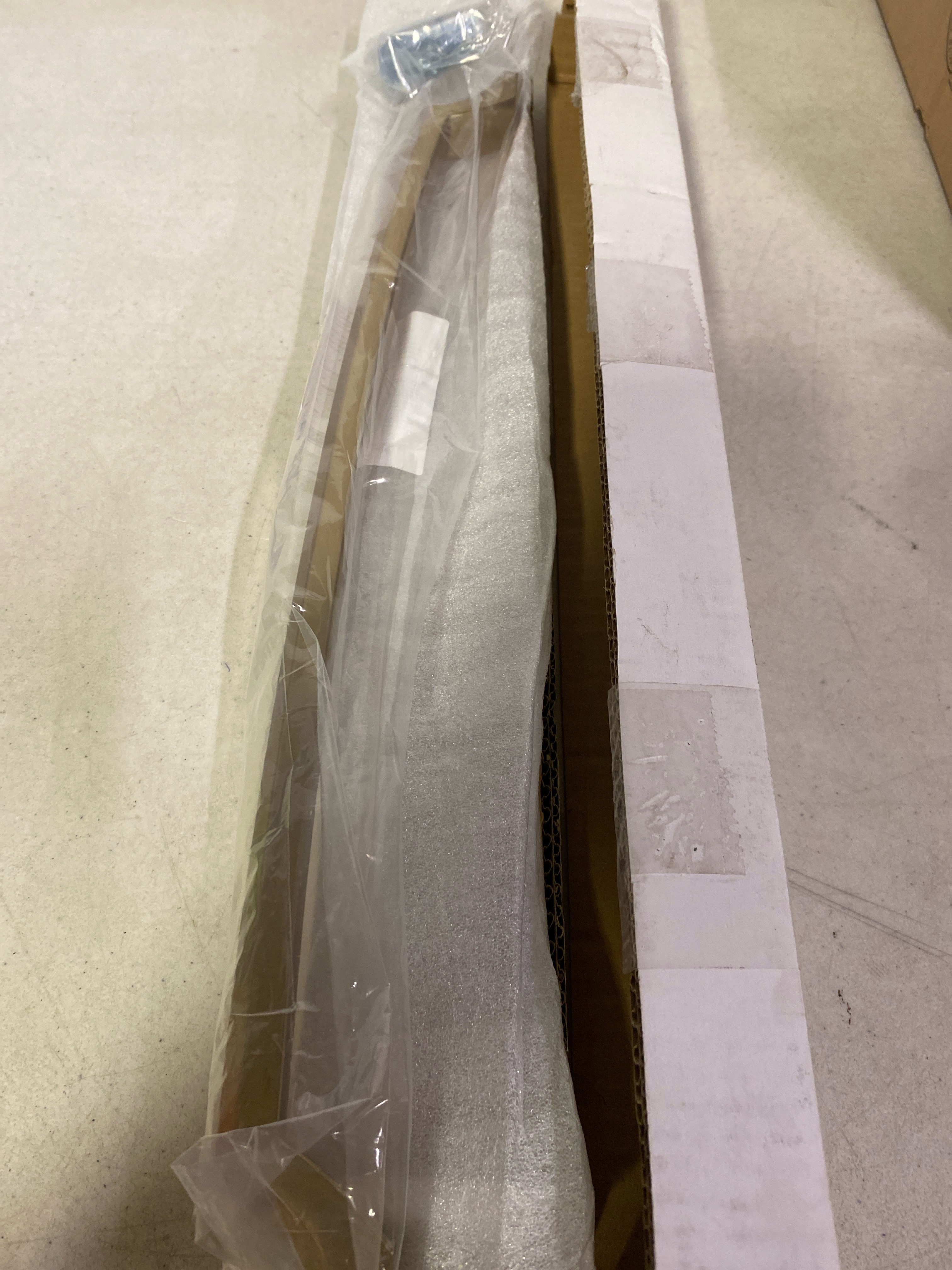 Actual inventory photograph: Amerock BP36715CZ Bellamy 18 in. (457 mm) Center-to-Center Champagne Bronze Classic Appliance Pull