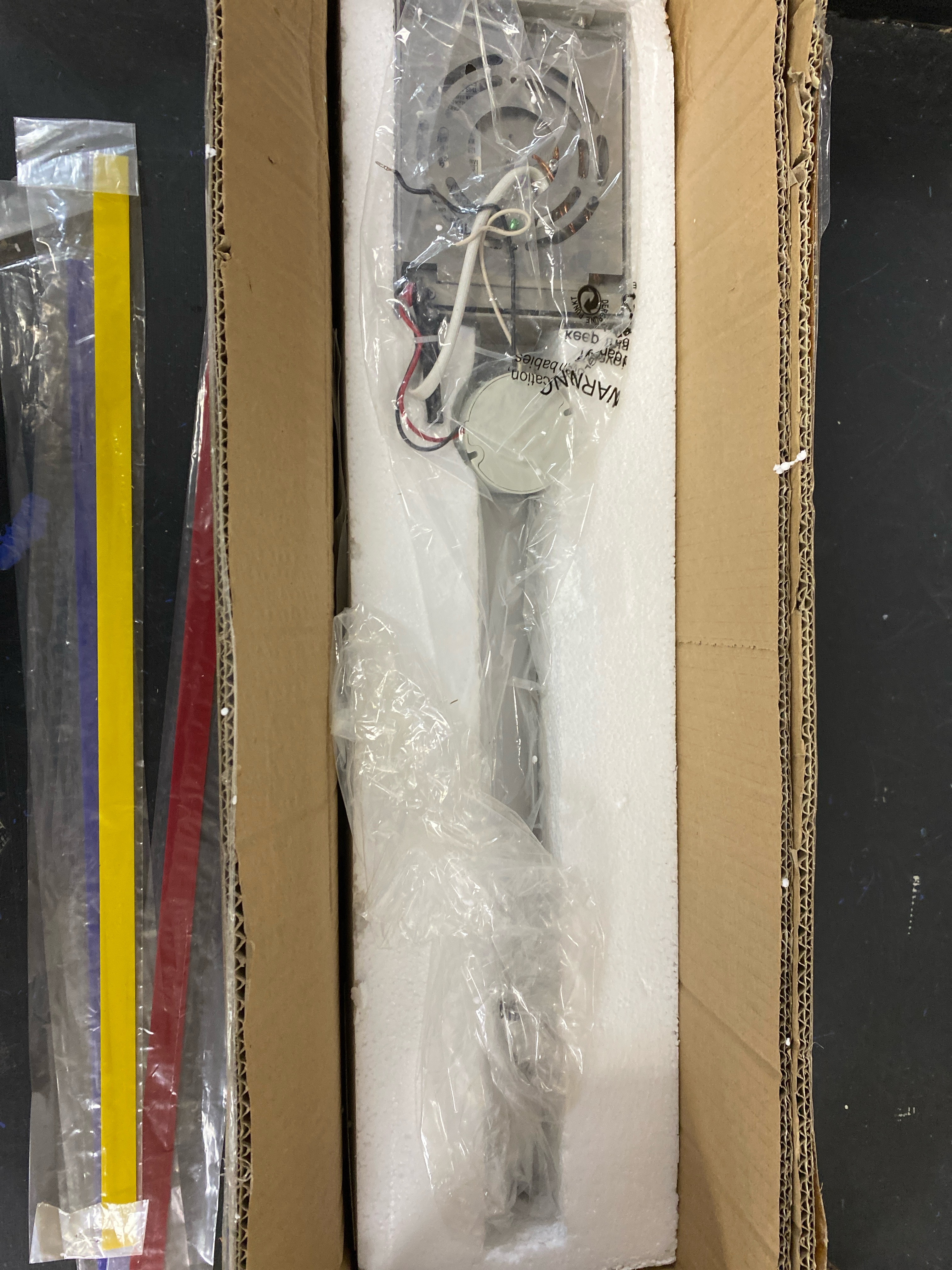 Actual inventory photograph: Sonneman 7113-Wl Stripe 24" Tall Integrated Led Outdoor Wall Sconce - Bronze