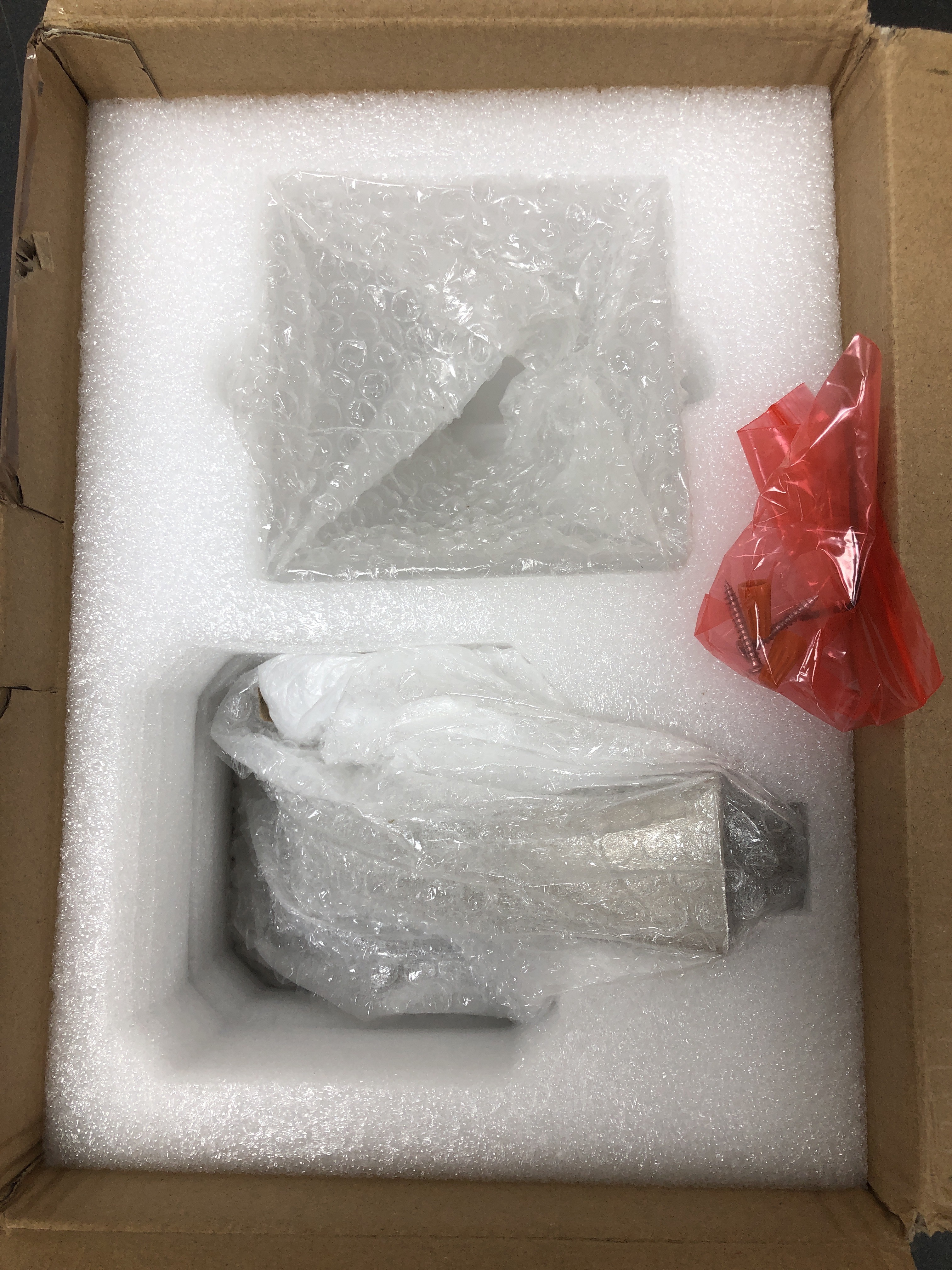 Actual inventory photograph: Brizo 697030-BN Virage 11" Single Light Up Lighting Wall Sconce with Square Fluted Glass Diffuser - Brilliance Brushed Nickel
