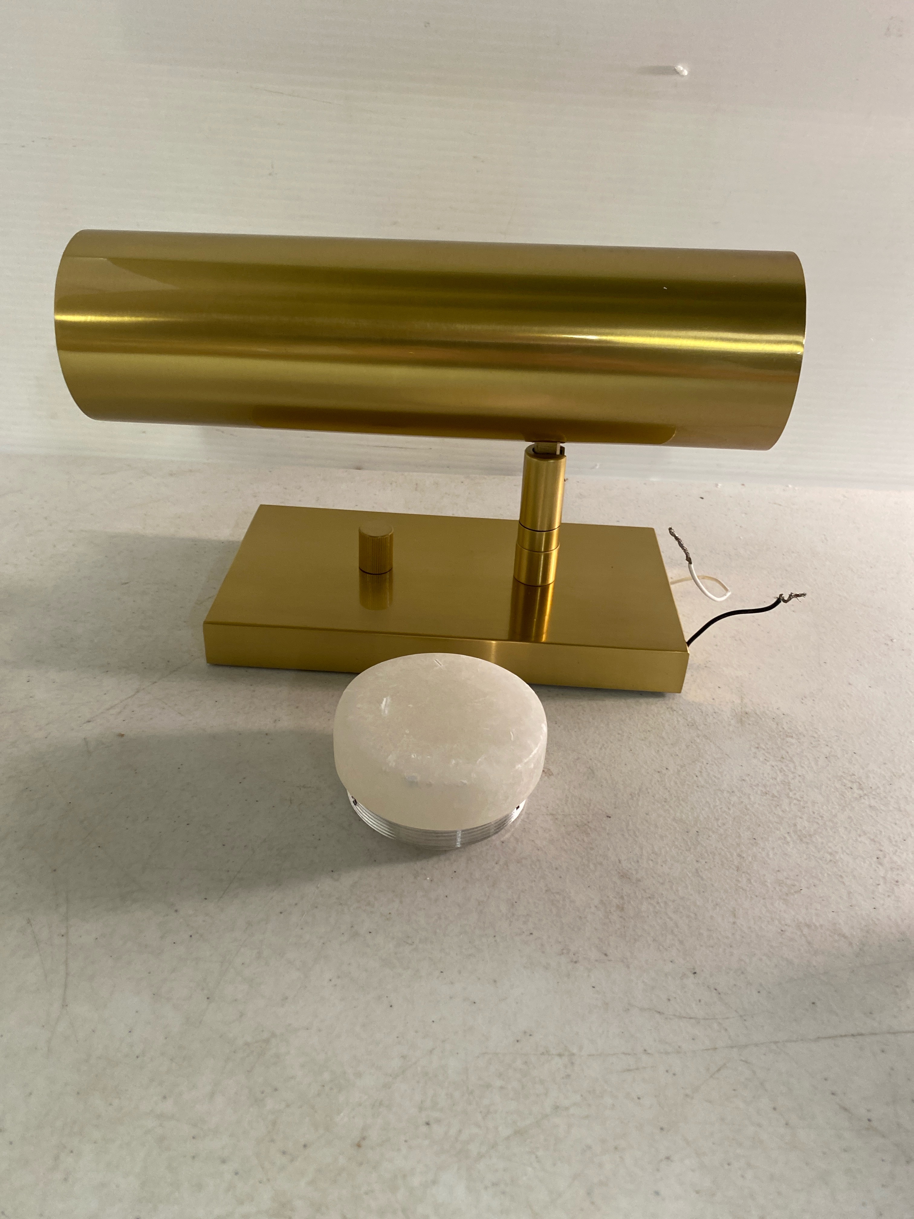 Actual inventory photograph: Hudson Valley Lighting 6431-AGB Clark - 1 Light Wall Sconce in Modern Style-11.5 Inches Tall and 4.25 Inches Wide