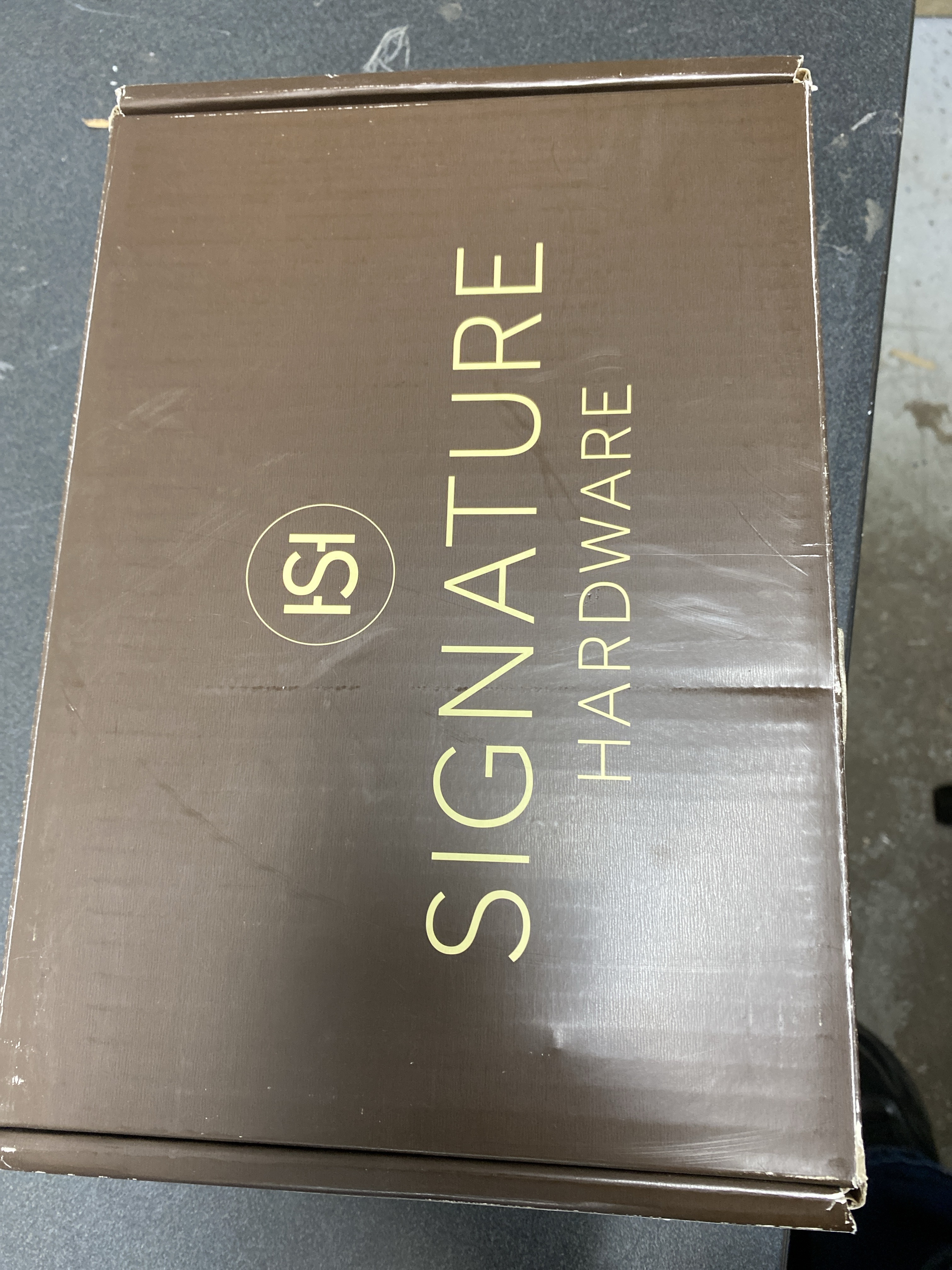 Actual inventory photograph: Signature Hardware 476959 Greyfield Pressure Balanced Valve Trim - Less Valve - Brushed Gold